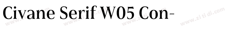Civane Serif W05 Con字体转换